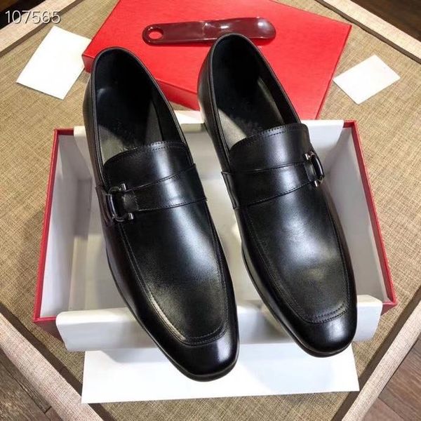 

mm men's luxury dress shoes formal men monk shoe oxford shoes for men wedding dress brand leather double buckles shoes big size 45 11, Black