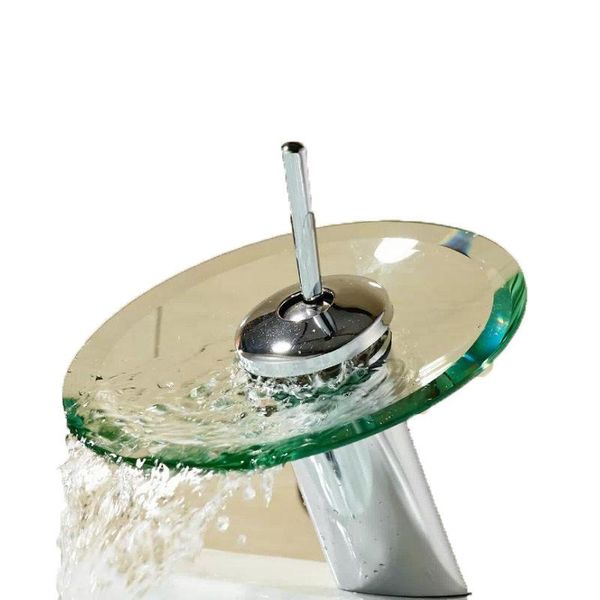 

bathroom faucet glass waterfall faucet bathroom cabinet brass basin