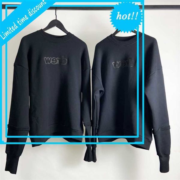 

2021fwss black green embroidery crewneck women couples cotton oversized hiphop sweatshirts men hoodie