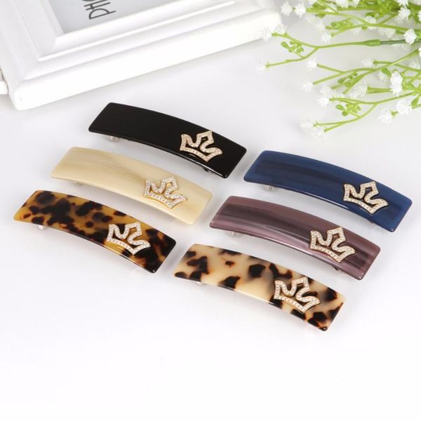 

hair clips & barrettes 2021 fashion acetate cubic zirconia elegant crown hairpins for women girls accessories tiara, Golden;silver