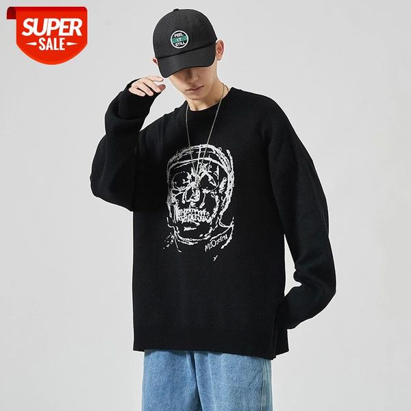 

men's sweaters spring autumn winter clothes 2020 pull oversize -4xl 5xl korea style casual standard pullovers #fy5t, White;black