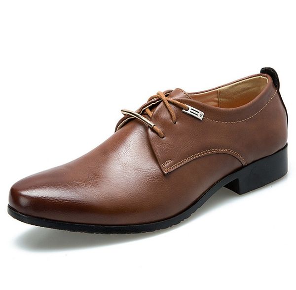 

fashion luxurys slip on men dress shoes for party work boots oxfords business classic pu leather men's suits designer weding casual sho, Black