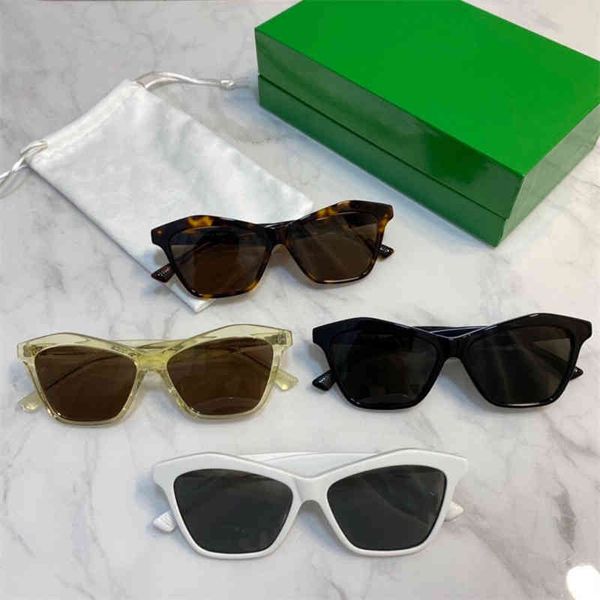 

2022 factory wholesale aqua same sunglasses net red ins fashion women's cat's eye bv1096, White;black