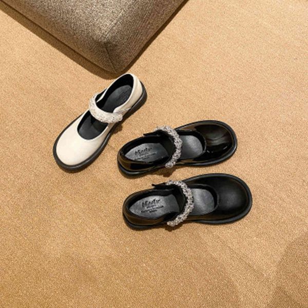 

dress shoes retro flat mary jane shoes female spring all-match black small leather shoe soft sole uniform shoess z2cm