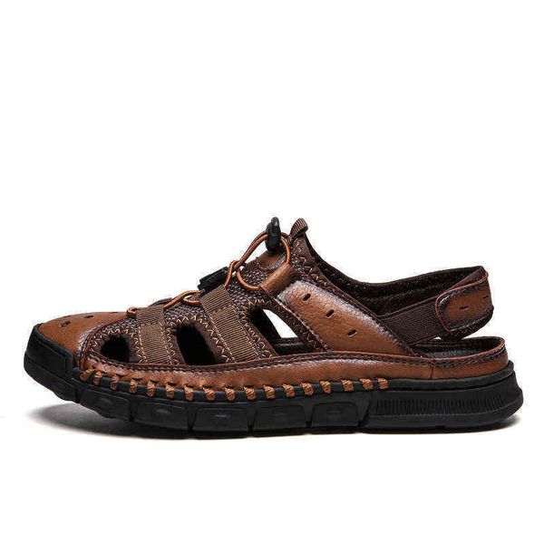 

men's shoes 2021 summer outdoor men's beach fashion large size leisure trend sandals, Black