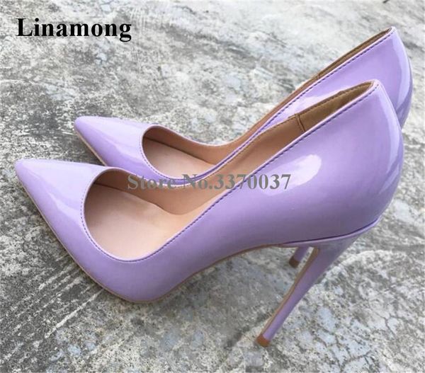 

dress shoes brand classical style women pointed toe patent leather stiletto heel pumps 12cm yellow blue super high heels club, Black