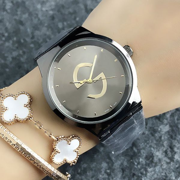 Relógios de pulso de marca TOP feminino feminino estilo feminino pulseira de aço de luxo relógio de quartzo GU 42