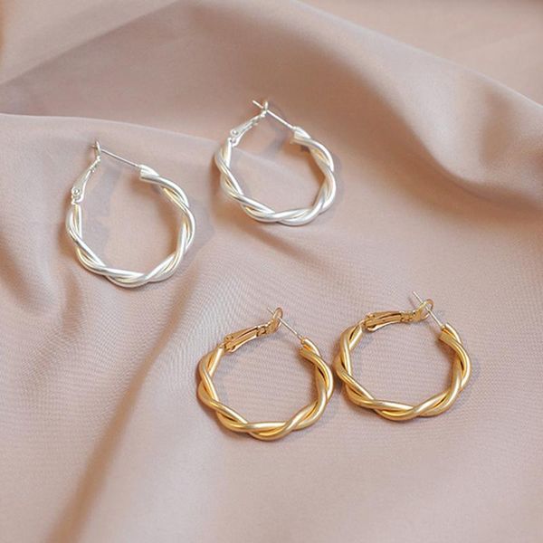 

hoop & huggie fashion geometry earrings for women senior designer creativity luxury jewelry s925 needle party woman's gift, Golden;silver