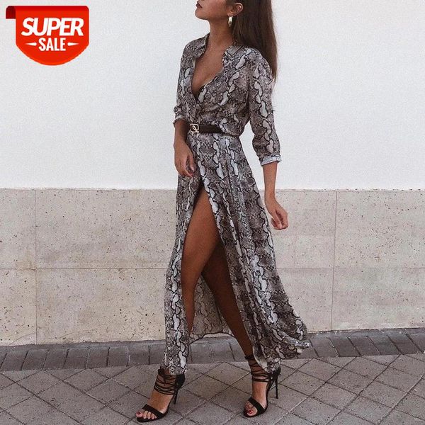 

women boho snakeskin kimono jacket long sleeve chiffon cardigan long dress summer beach cover up loose sundress #fz9f, Black;gray
