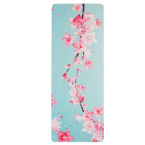 

suede (microfiber) yoga mats 183*68cm *5mm thickness with colorful printing and designs