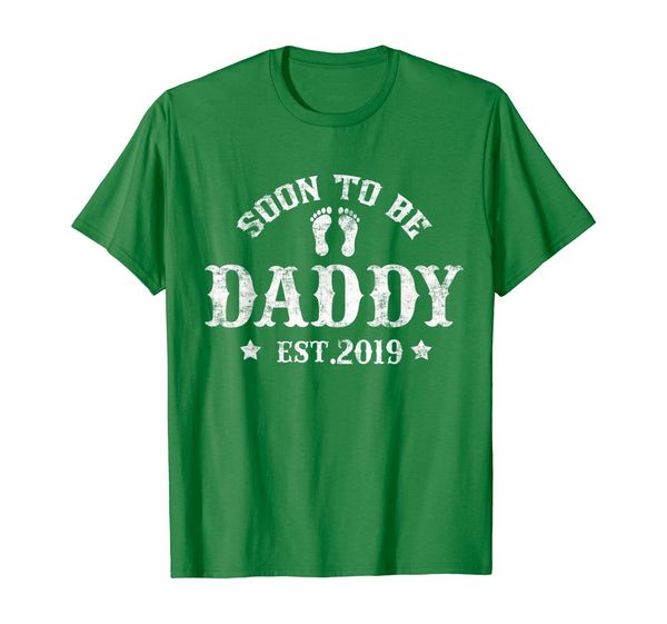 

soon to be daddy est. 2019 t-shirt father's day gift, White;black