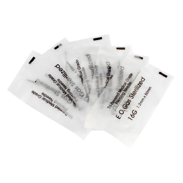

tattoo needles multi-size piercing needles,100pcs/box sterile disposable body for ear nose tongue lip navel