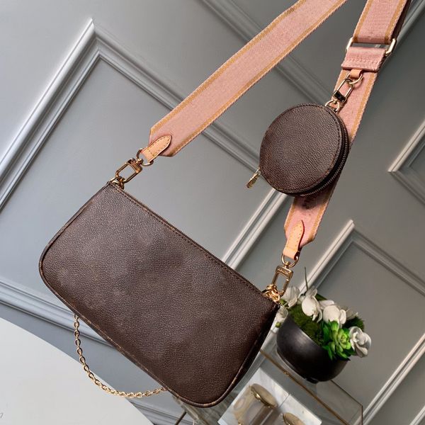 

multi pochette shoulder clutch crossbody bags handbag imitation brand vintage wallets backpacks square chain three-piece women luxury design