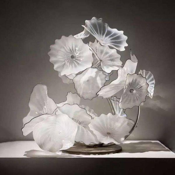 

hand blown glass floor lamps sculpture home decorative white color indoor outdoor murano large sculptures for sale