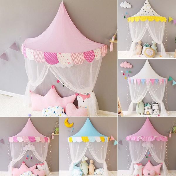 

crib netting baby mosquito net bed canopy for kid nursery bedroom decoration children play tent house curtain