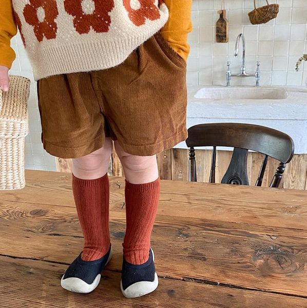 

shorts 2021 arrival girls boys corduroy autumn fashion cotton kids 1-7 years xy337, Black