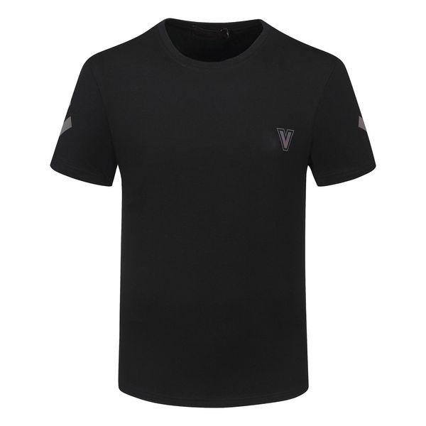 

21 new cool boy letter printing t-shirt men's black and white summer fashion casual street pattern printing t-shirt, White;black