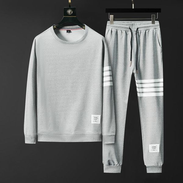 

2021 new brand autumn winter men sets pants clothing sweatsuit fashion clothes trousers sportswear sweatpants tracksuits long sleeve g3re, Gray