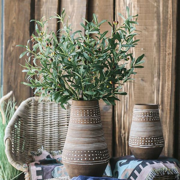 

party decoration imitation olives 100cm branches with leaves and fruits artificial fruit place landscaping decorative flower forest