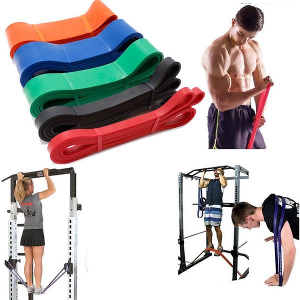 

resistance bands exercises band 6 level yoga training strengthening rubber fitness elastiek elastic latex loop chest expander