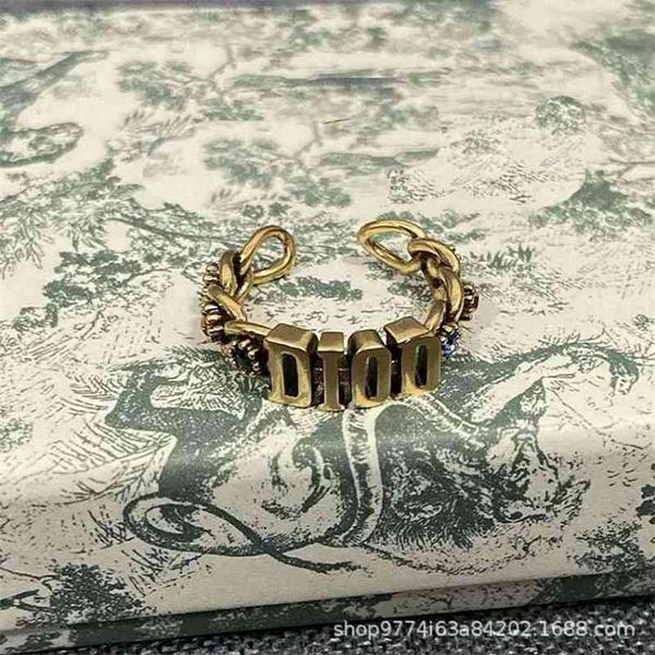 

75%off outlet new color brick letter opening ring fashion ii10, Silver