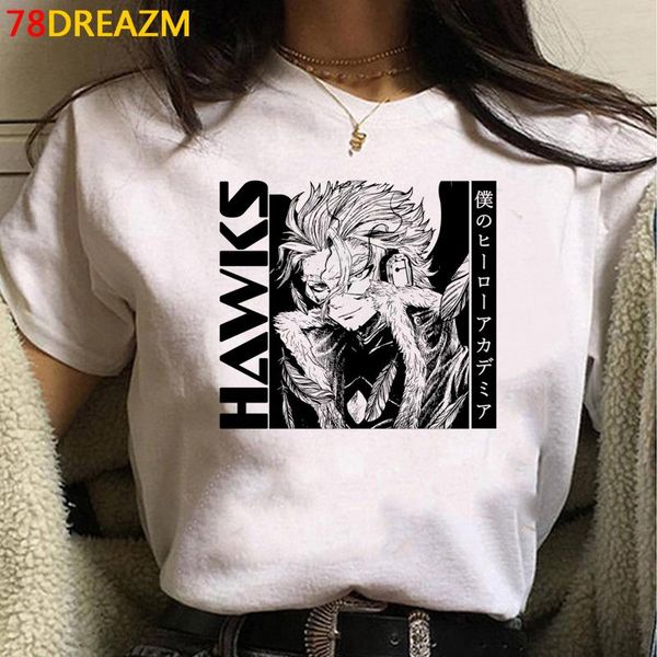 

women's t-shirt my hero academia summer female japanese ulzzang grunge white t shirt tees couple clothes