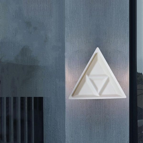 

modern 15w outdoor led wall panel lamps waterproof ip65 triangle garden bathroom sconces corridor wall mounted lighting fixtures