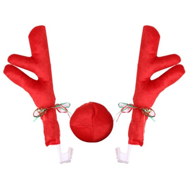 

christmas decorations automobile decoration elk antlers car elements with clip portable