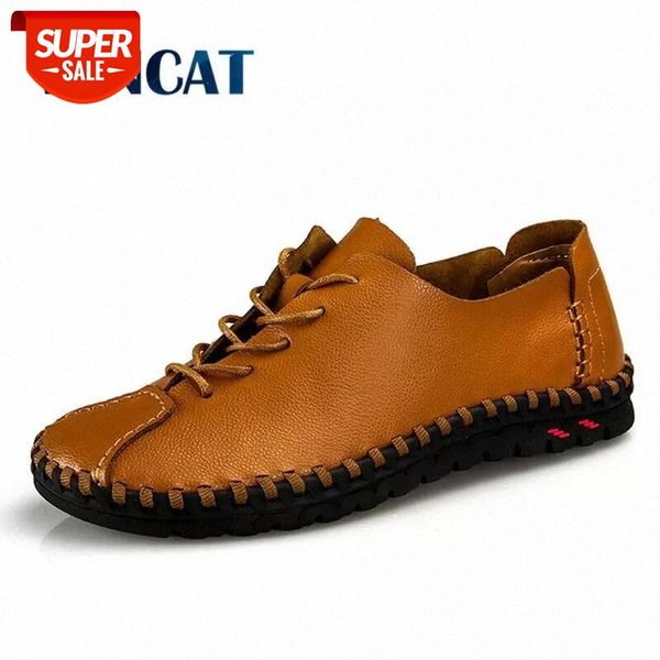 

2019 new comfortable casual shoes loafers men shoes quality split leather summer men flats moccasins big size 38-48 #4l19