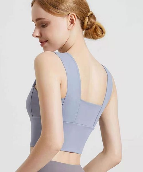 

new designer design fashion nude back sports running fitness yoga training gather vest bra16, White;red