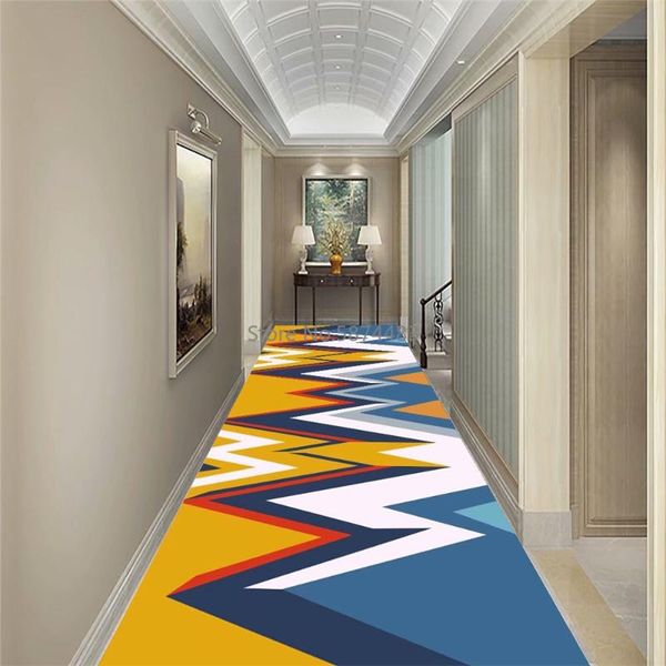

carpets geometric 3d corridor mat flannel non-slip bedroom kitchen bedside rugs floor living room area rug