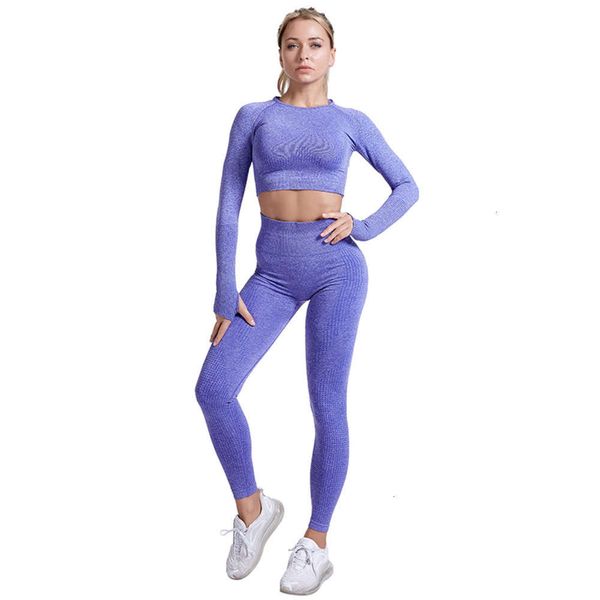 

tight skirt women's yoga exercise new tight fitness seamless long sleeve suit designer, Gray