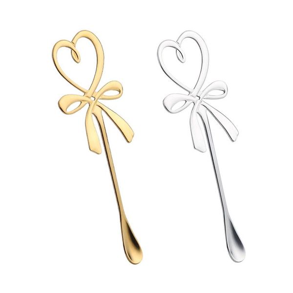 

spoons 24pcs girls gift stainless butterfly handle with heart shape spoon cute coffee mixing kitchen collection surprise