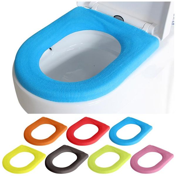 

toilet seat covers winter warmer cover mat bathroom pad cushion thicker soft washable closestool accessories #50g