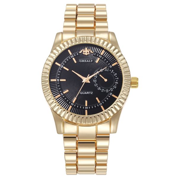 Mens Relógios Montre de Luxe 2021 Nary Simples Ouro Com Branco Malha Negra Cinto De Aço Homens Malha Military Watch 30m À Prova D 'Água WristWatch Quartz Fino Esporte Masculino