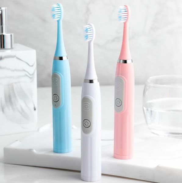 

smart electric toothbrush 60set/lot ultrasonic battery intelligent travel soft bristle automatic ha1978
