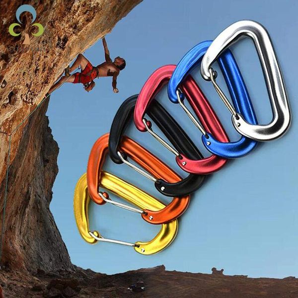 

cords, slings and webbing professional climbing carabiner d shape mountaineering hook 12kn safety lock outdoor equipment accessory gyh