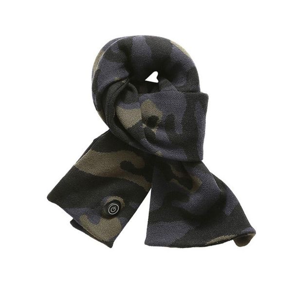

cycling caps & masks camouflage heating scarf casual electric usb warmth cold-resisting 3 modes polyester fiber honest, Black