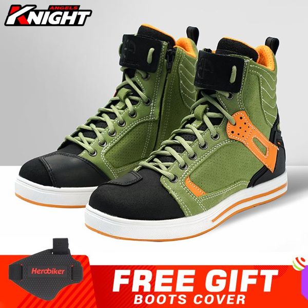 

motorcycle footwear boots waterproof motocross men women wearable shoes cycling motorbike mesh breathable moto