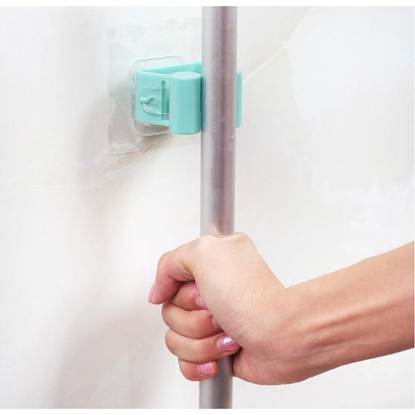 

25# wall mounted mop umbrella holder brush broom hanger storage rack kitchen tool qyloyj