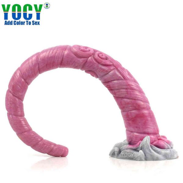 NXY Dildo Giocattoli anali New Female Unicorn Lungo Simulazione Pene Dildo Masturbazione Stick Fun Plug Prodotti del sesso 0225