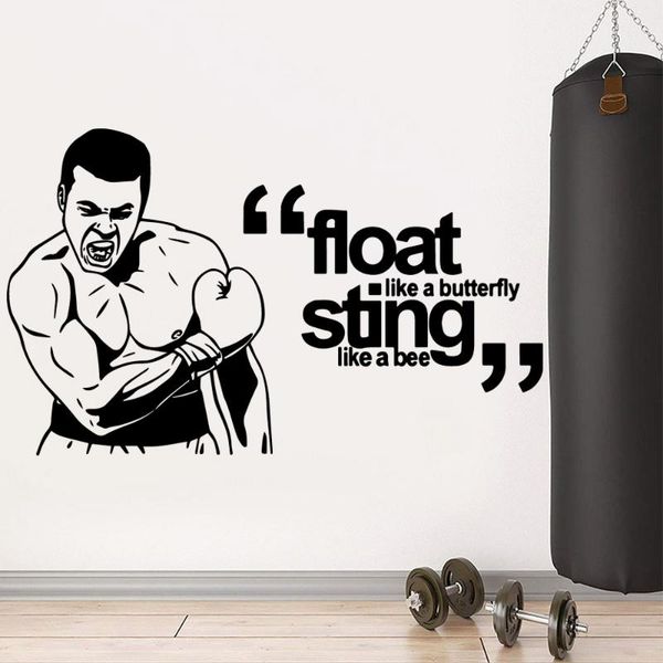 

wall stickers diy decal boxing fitness sticker for gym room decals wallpaper vinilo