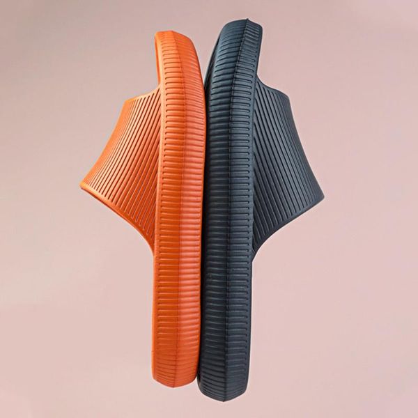 

slippers summer men and women simple thick sole indoor domestic couple bathroom bath non slip comfortable, Black