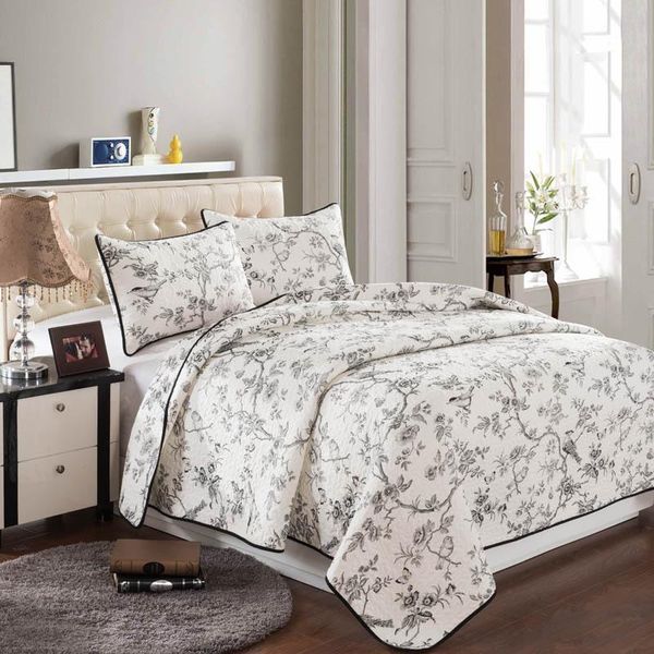 

comforters & sets luxury large cotton comforter 3pcs set= quilt + 2pcs pillow case summer size king queen printing bed cover home use