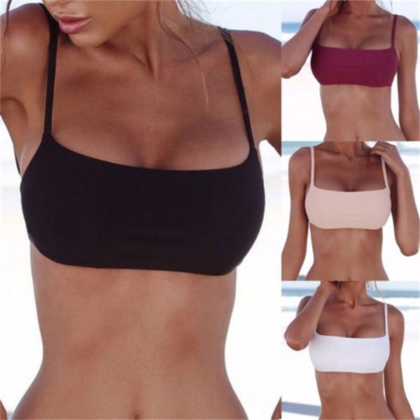 

wome layers unpadded push-up tankini bikini bandeau swimwear beachwear bathing swimsuit women separates swimsuit