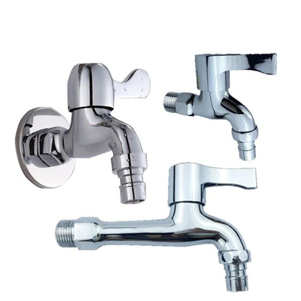 

yujie sr49101 full-copper washing machine faucet single cold quick opening faucet electroplating flat opening tap