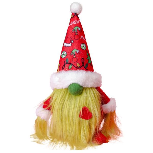 

decorative objects & figurines green sitting doll ornament merry christmas decorations for home xmas kids year props navidad