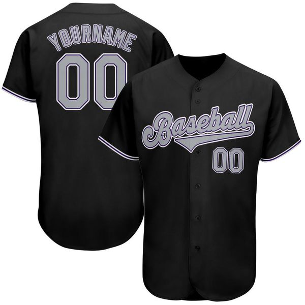 

custom black/purple baseball jersey 101, Blue;black