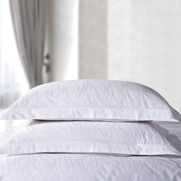 

pillow case 100% cotton pillowcases in jacquard pattern