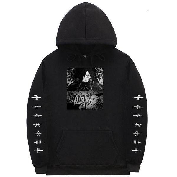 

2021 new uchiha madara hoodies casual autumn sweatshirts men women fashion hooded anime naruto akatsuki mens clothing 1m6m, Black